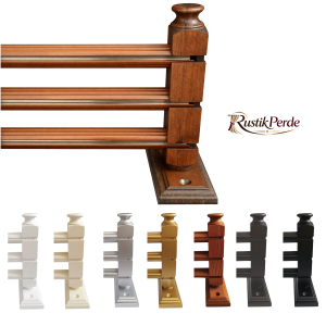 Çetray Ahşap Rustik Perde Seti